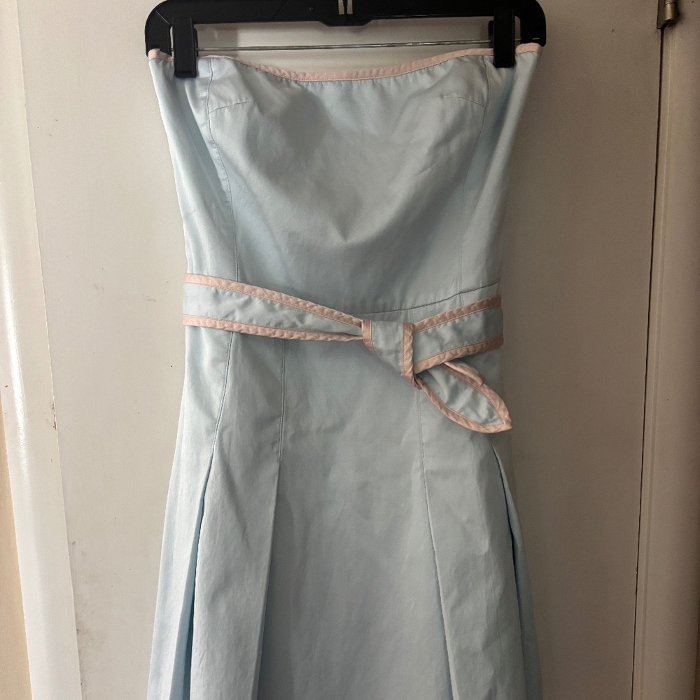 Tocca silk strapless dress